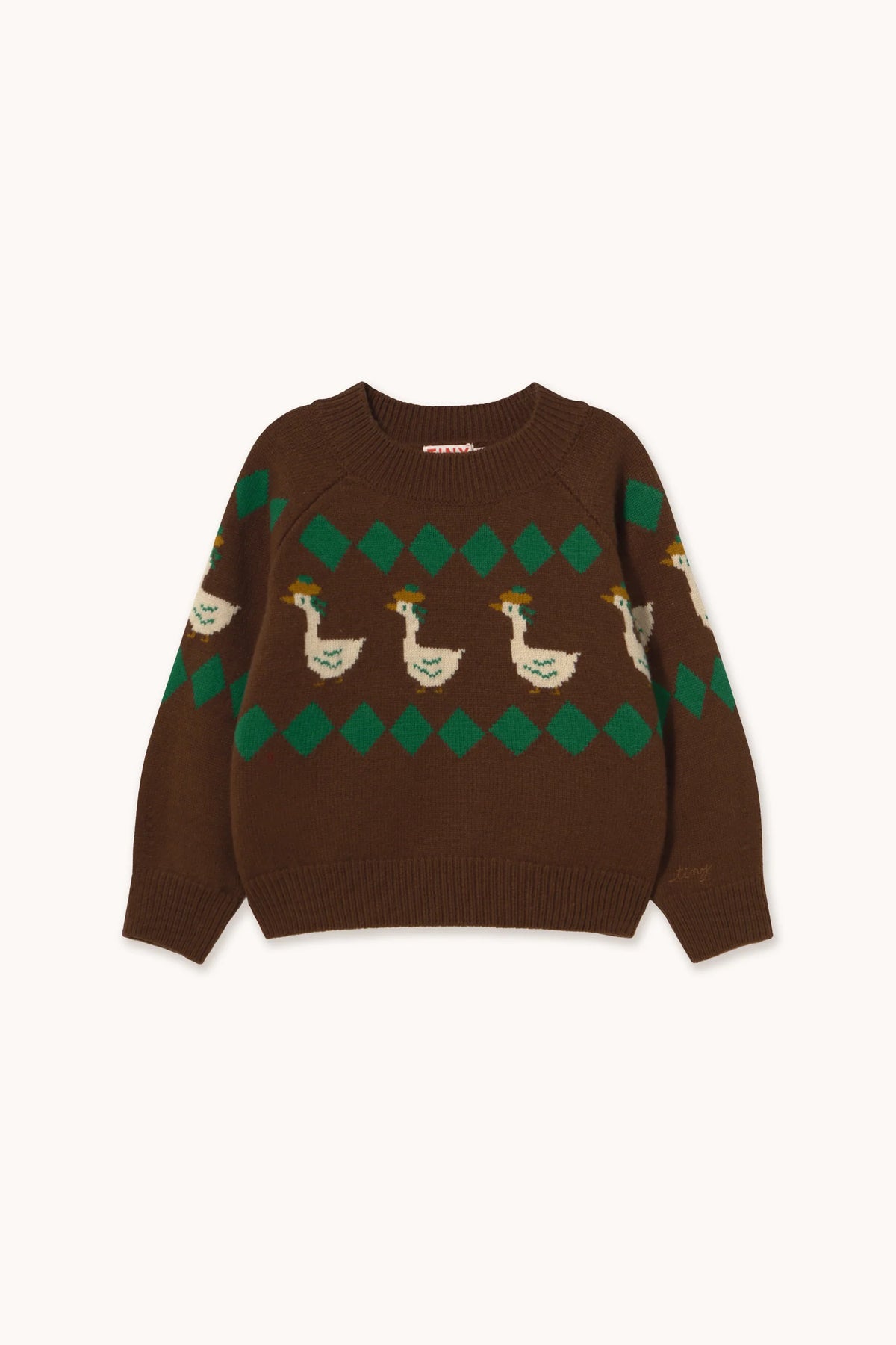 Tiny Cottons Green Geese Sweater
