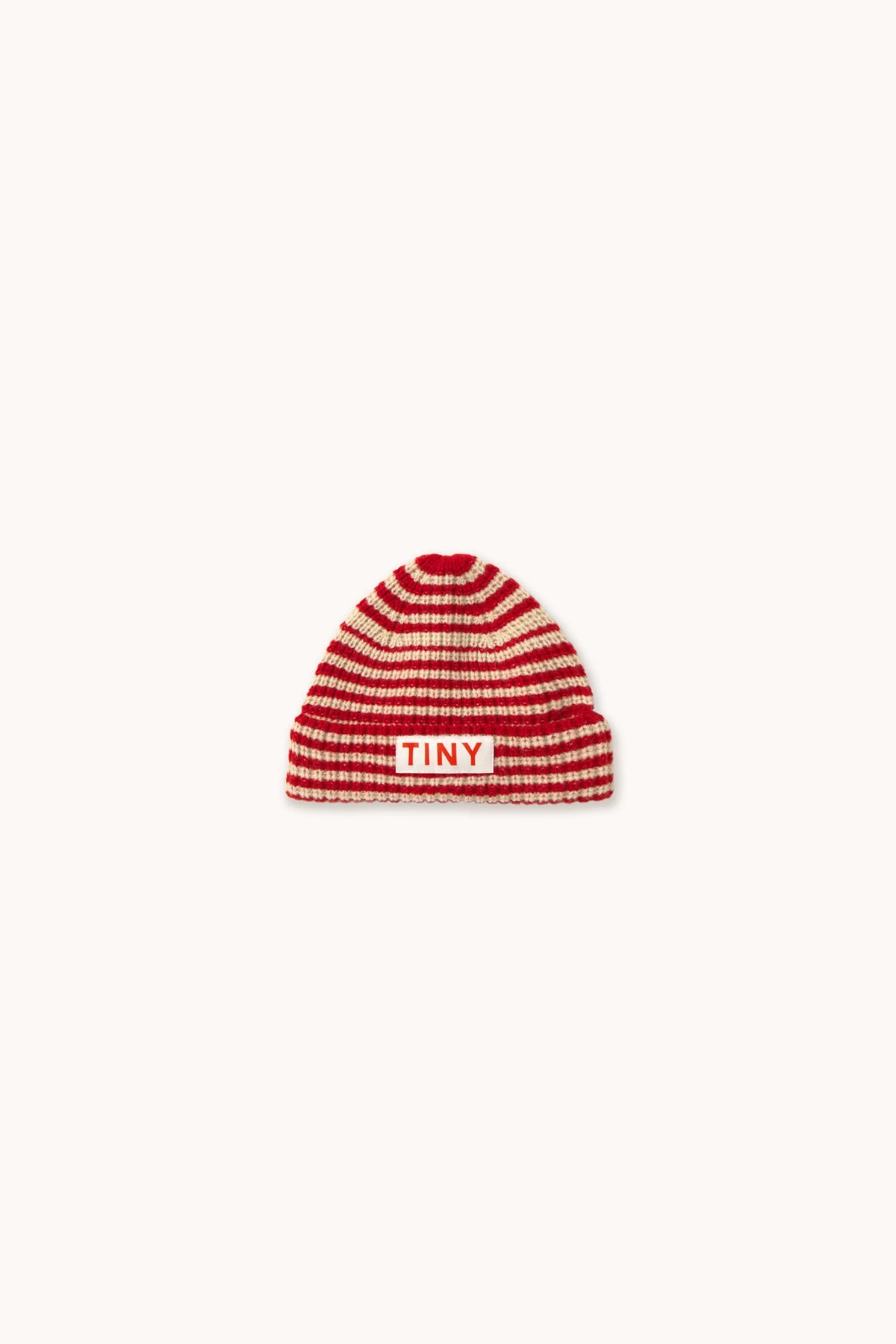 Tiny Cottons Stripes Beanie - Dark Red