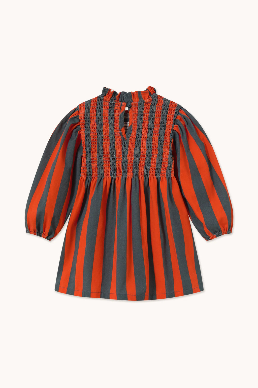 Tiny Cottons Red-Blue Stripes Dress - Summer Red