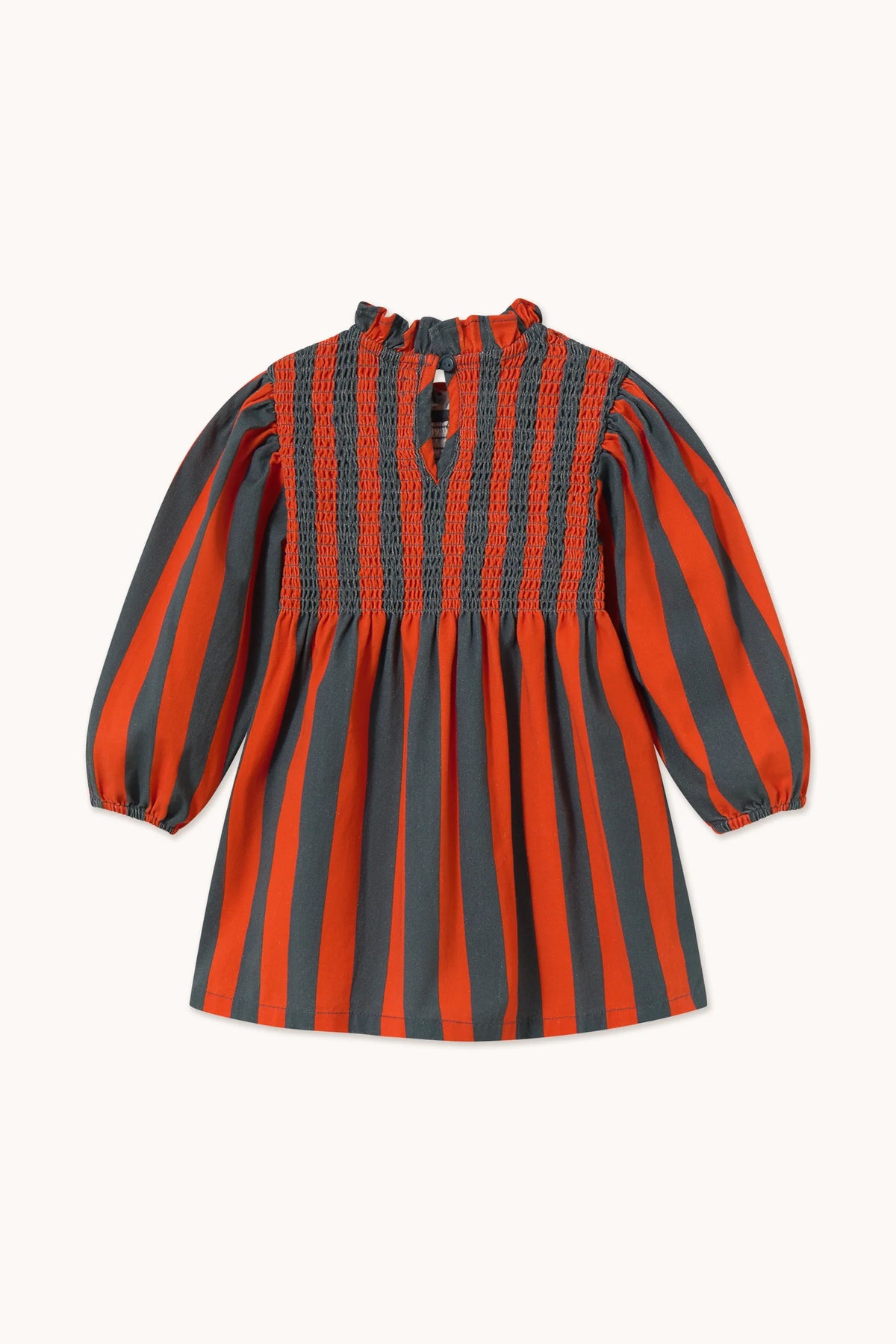 Tiny Cottons Red-Blue Stripes Dress - Summer Red