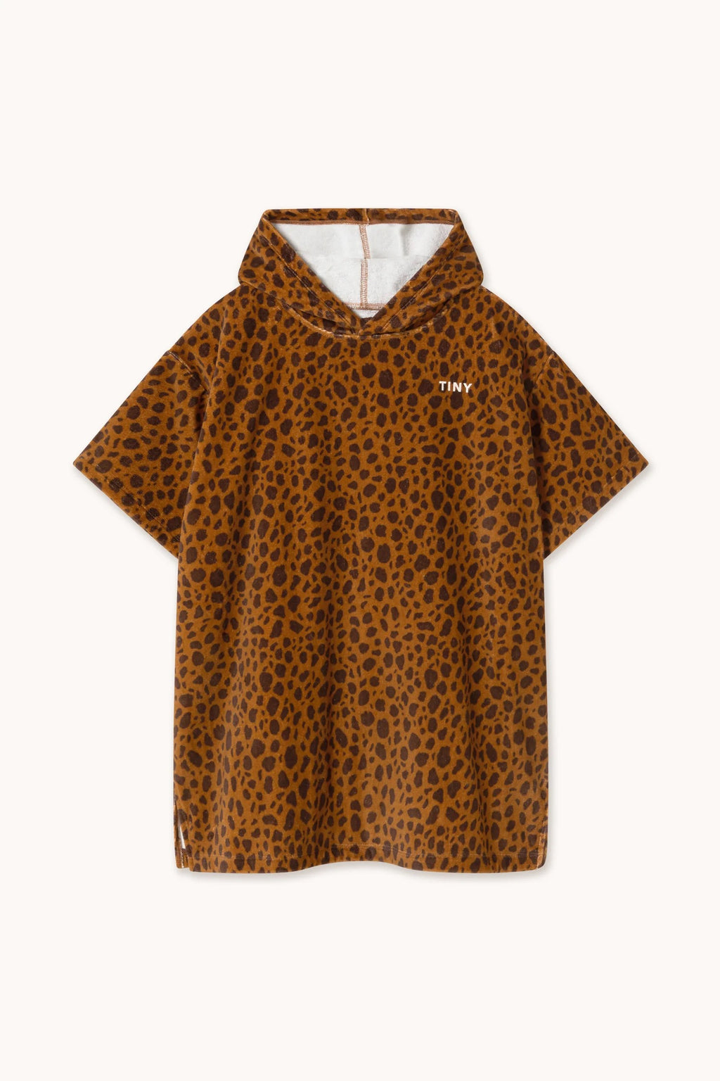 MINI ANIMAL PRINT PONCHO TOWEL *light brown*