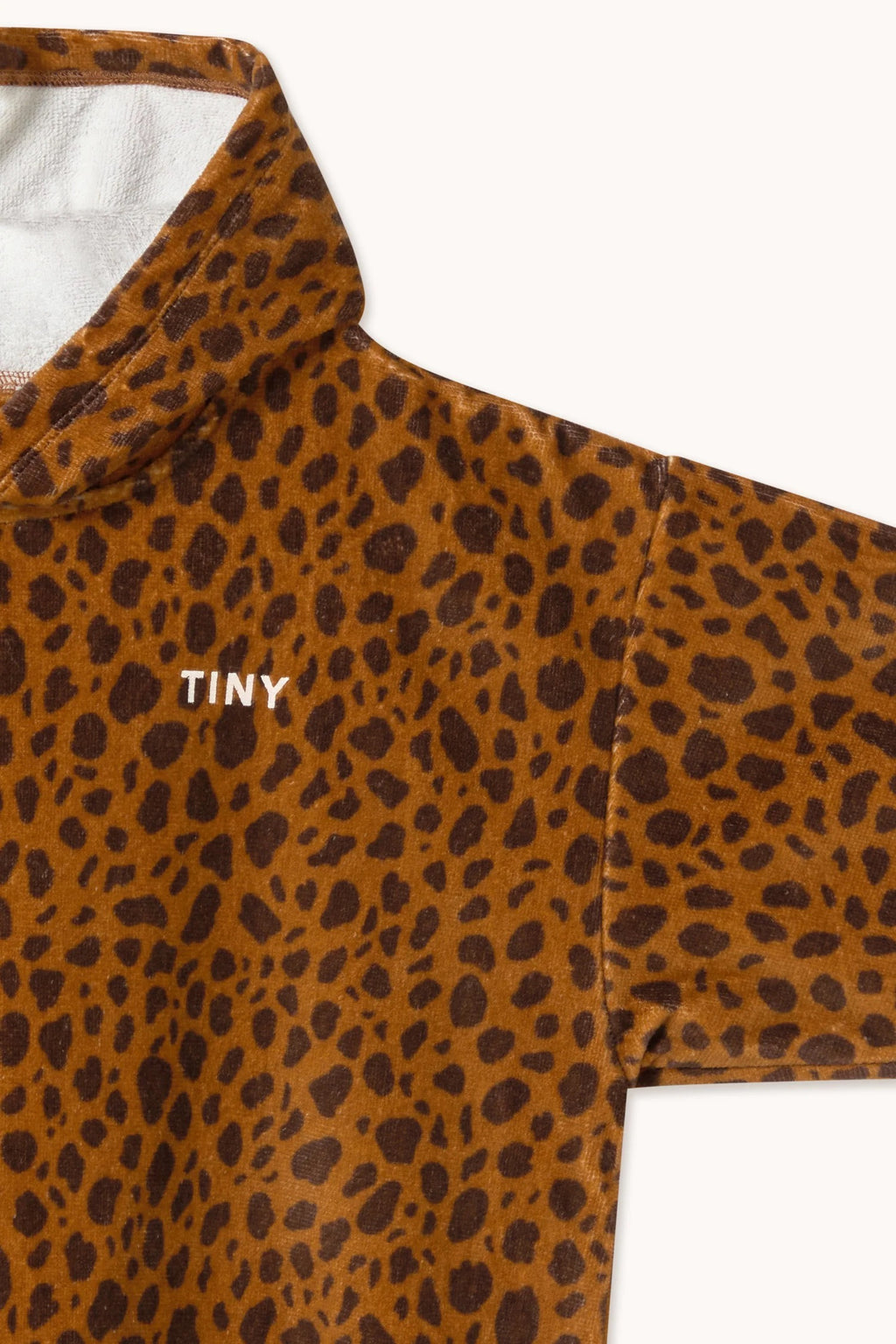 MINI ANIMAL PRINT PONCHO TOWEL *light brown*