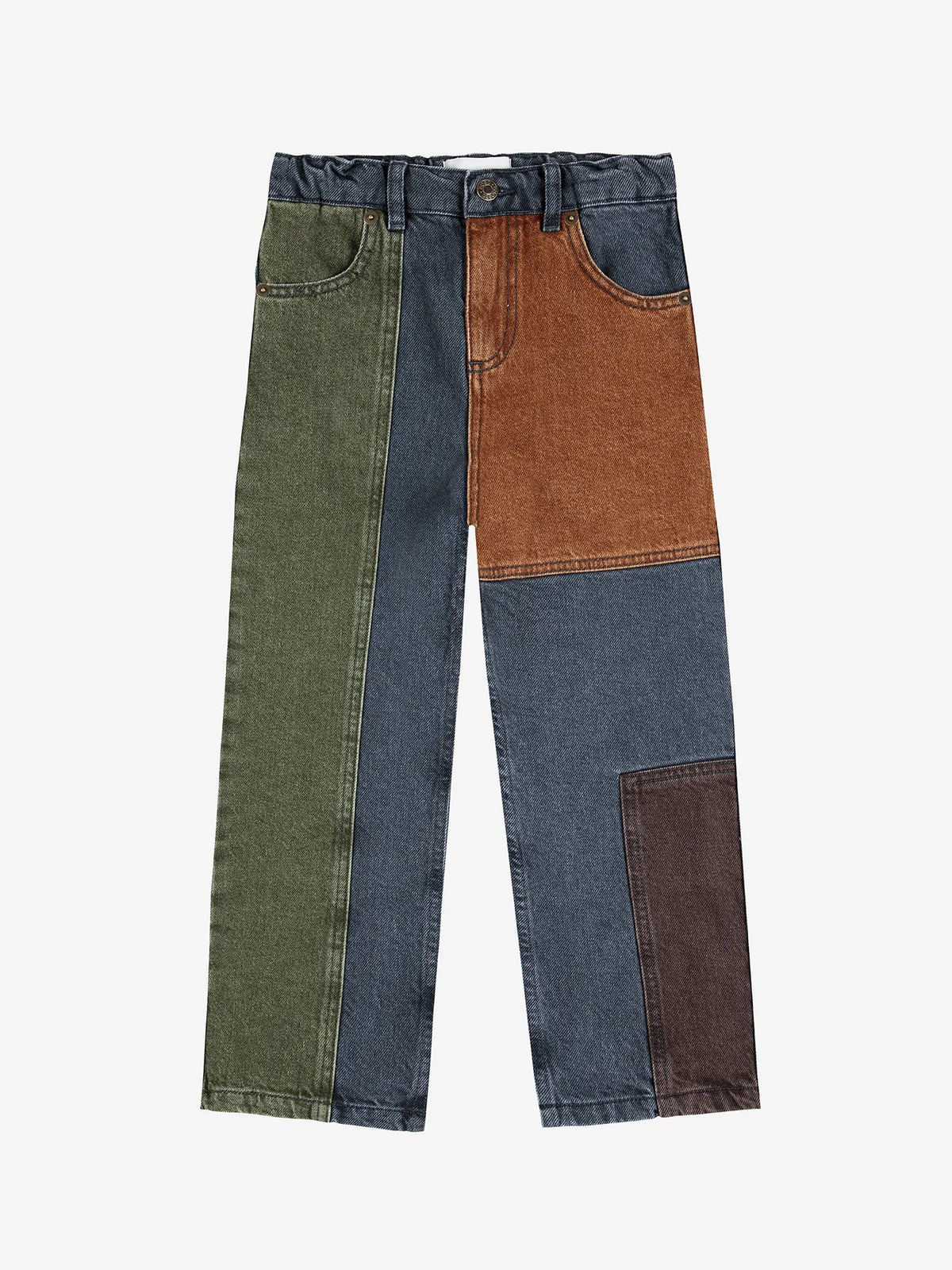 Bobo Choses color block denim pants