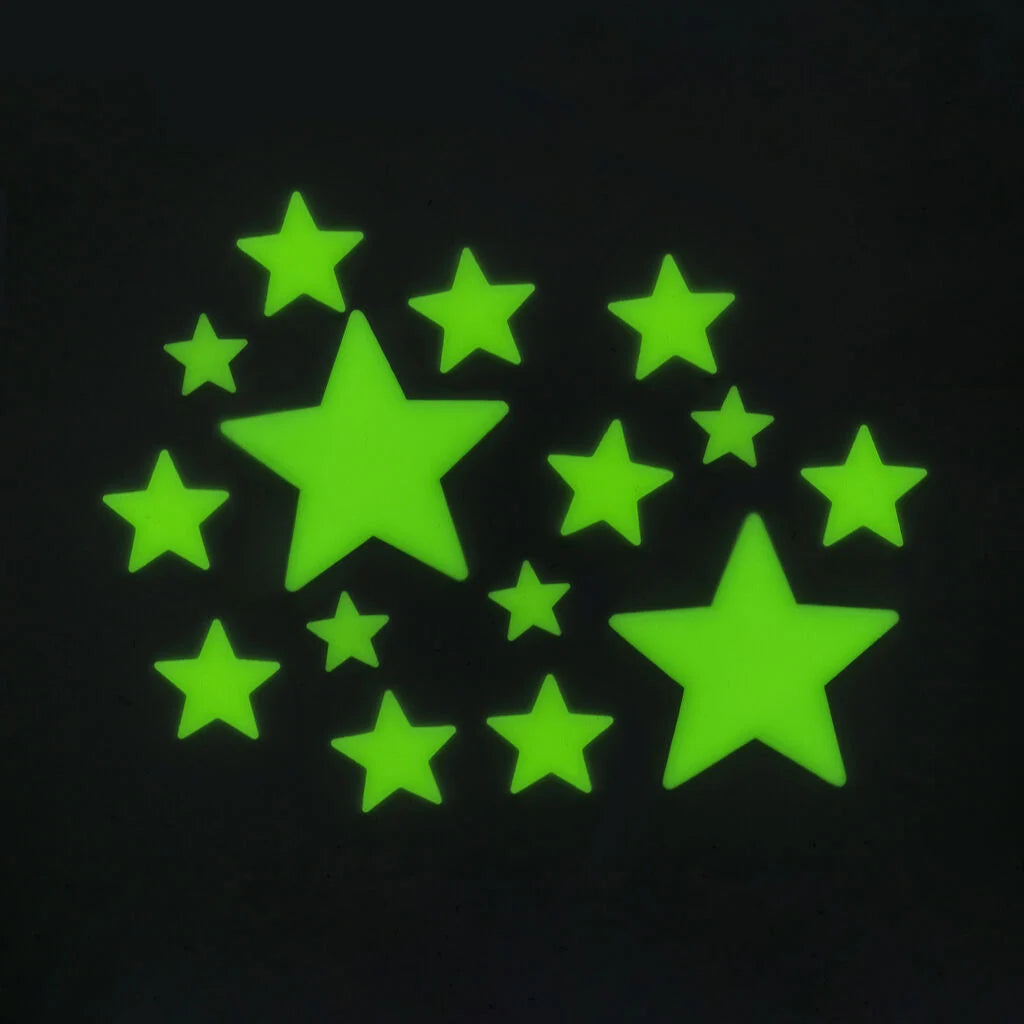Zelfklevende sterren die in het donker oplichten - Super Stars
