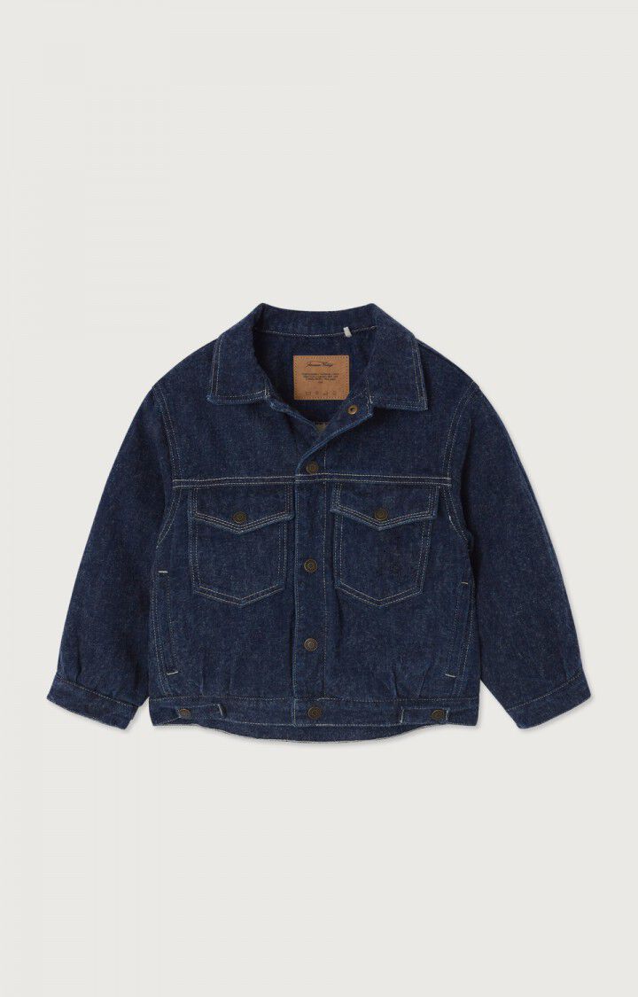 Kinderjas Nafow - Geborsteld Blauw
