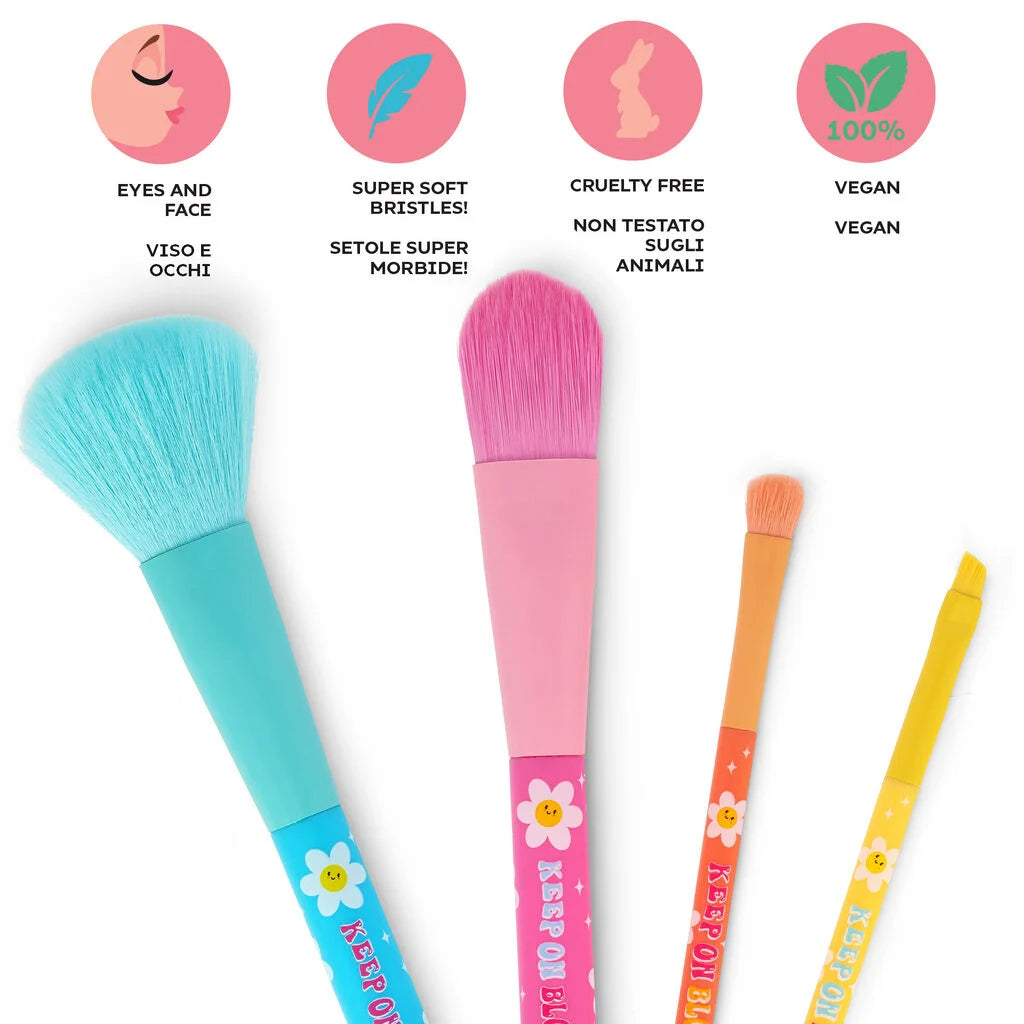 Set van 4 Daisy-make-upborstels - Oh My Glow!