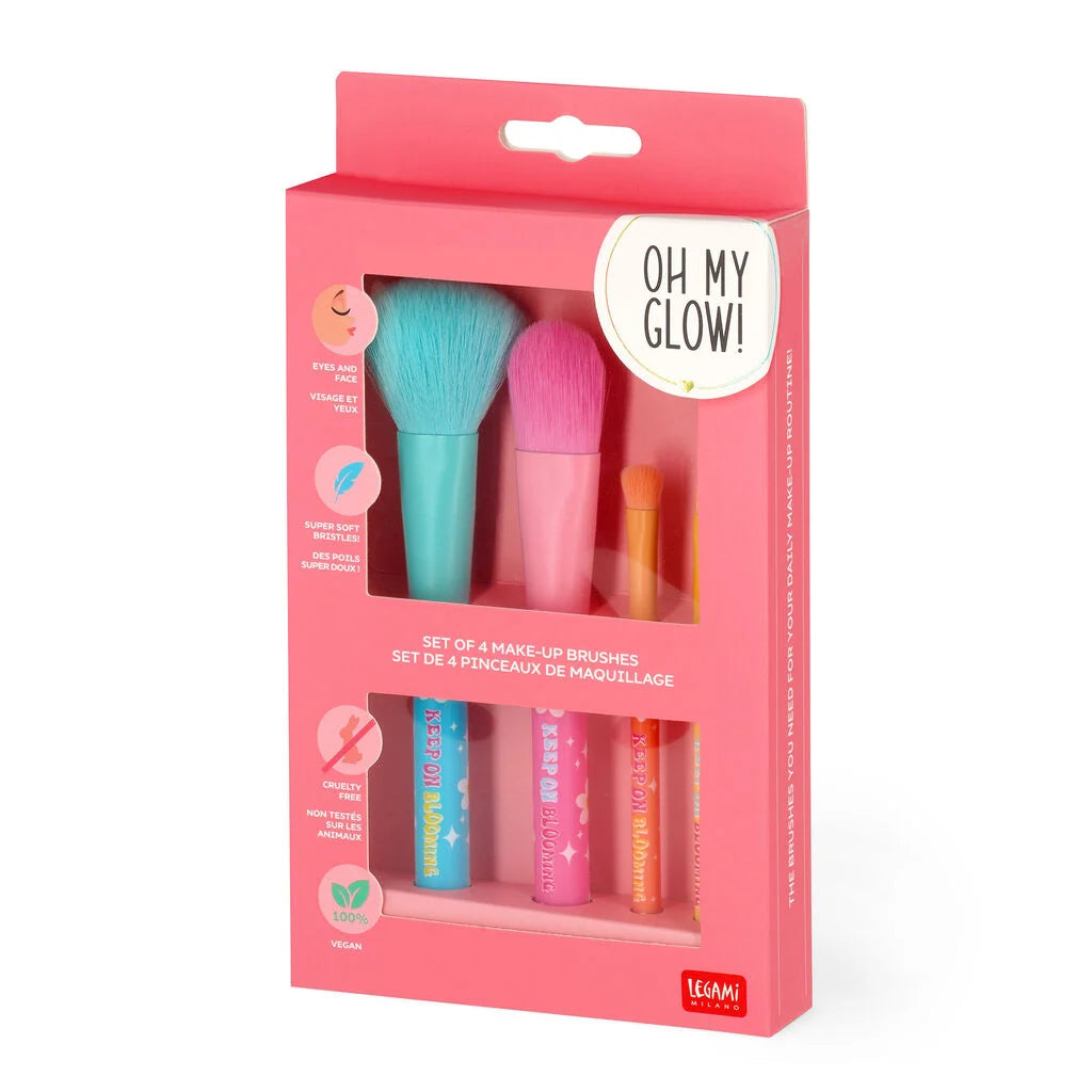 Set van 4 Daisy-make-upborstels - Oh My Glow!