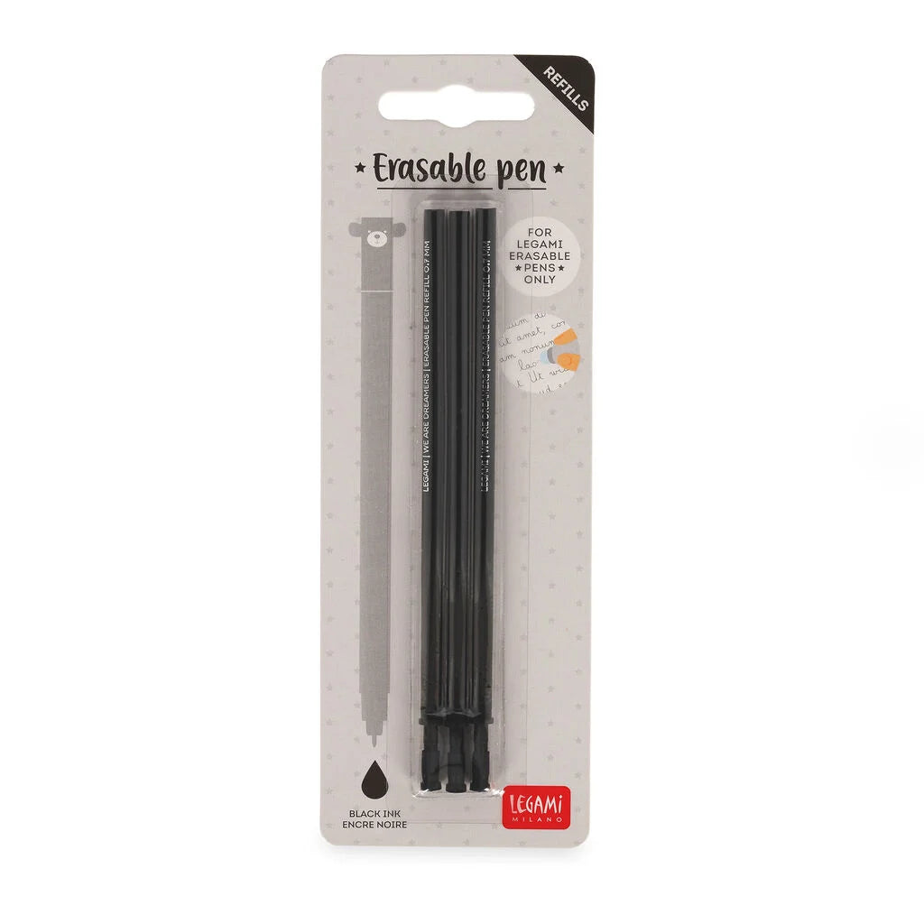 Navulling voor Legami pennen zwart - set van 3