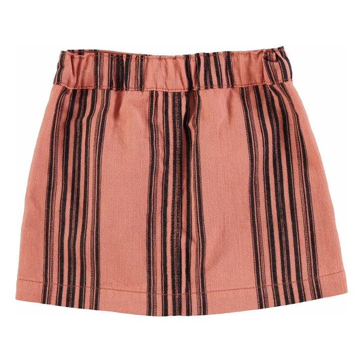 Short Skirt Pink And Black Stripes