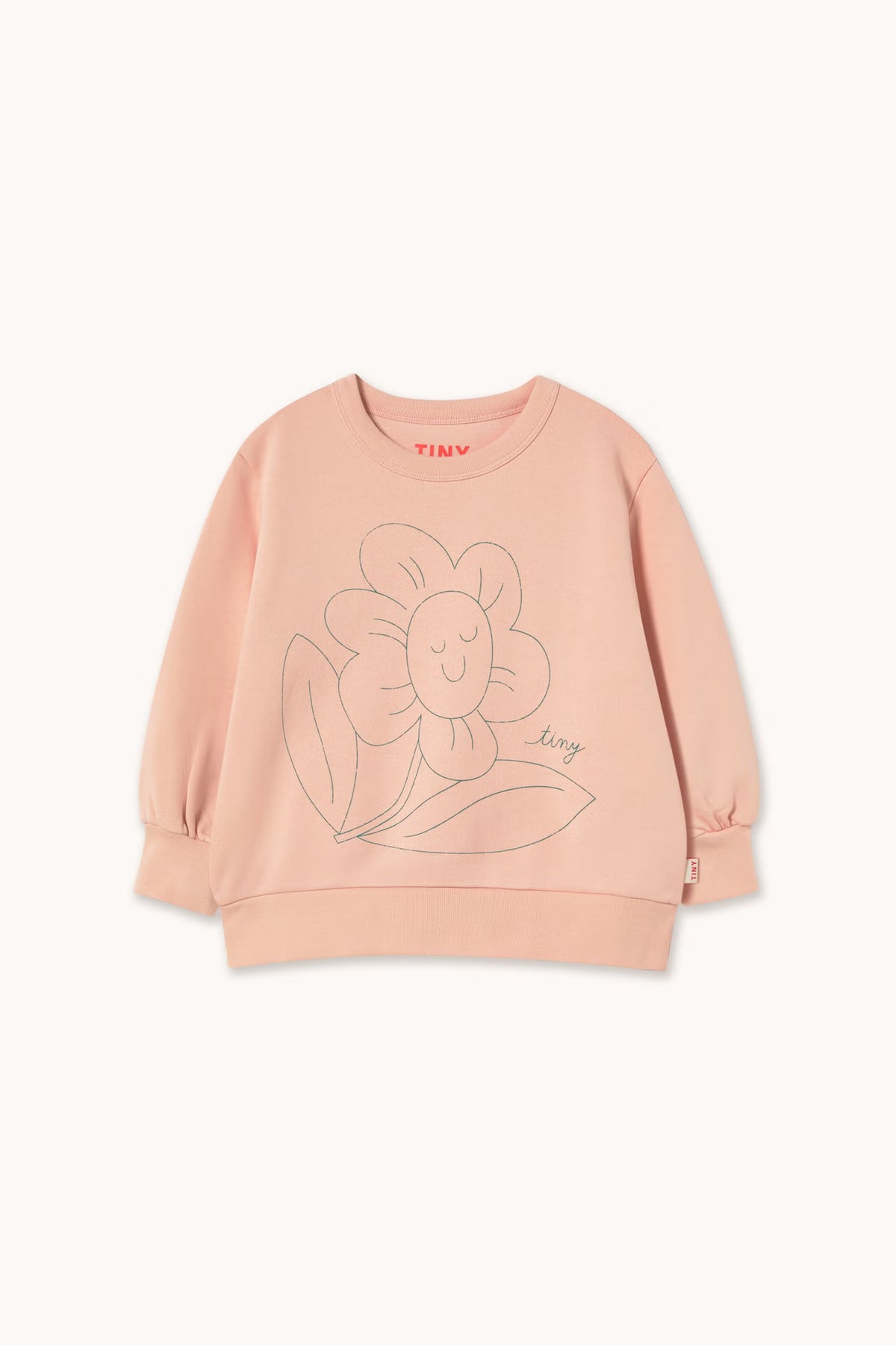 TINY FLOWER GRAPHIC SWEATSHIRT *wild rose*