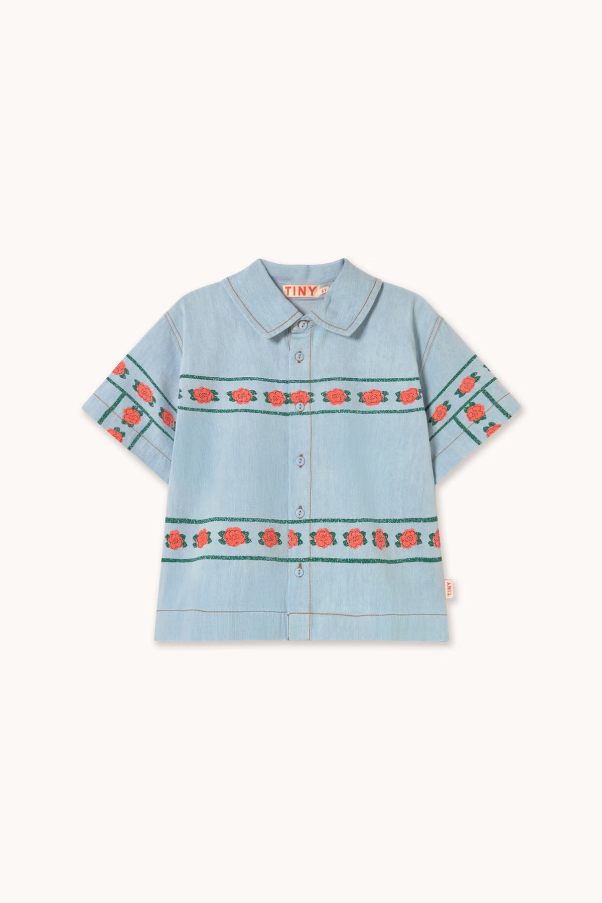 ROSES DENIM SHIRT *light wash denim*