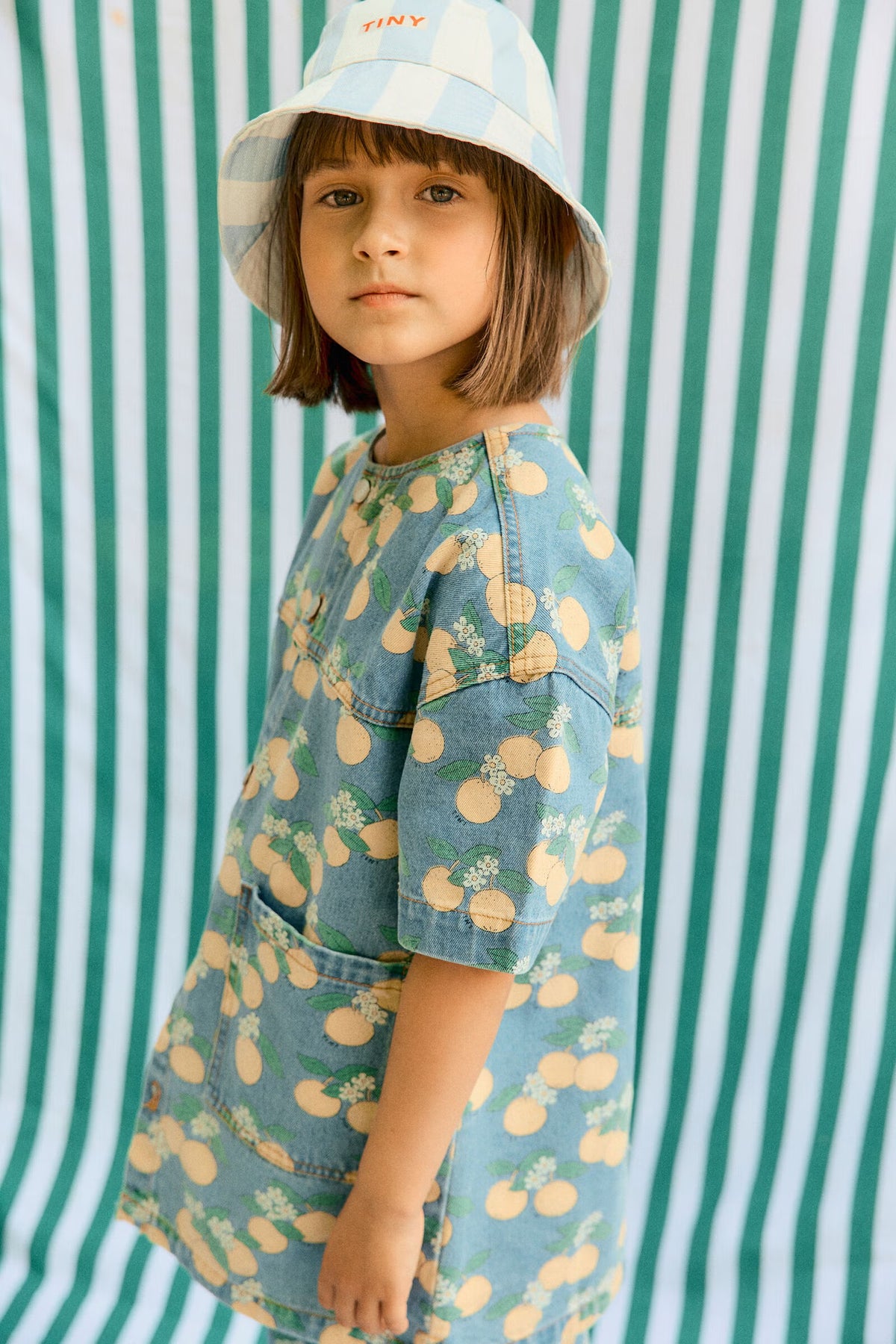 ORANGES DENIM DRESS